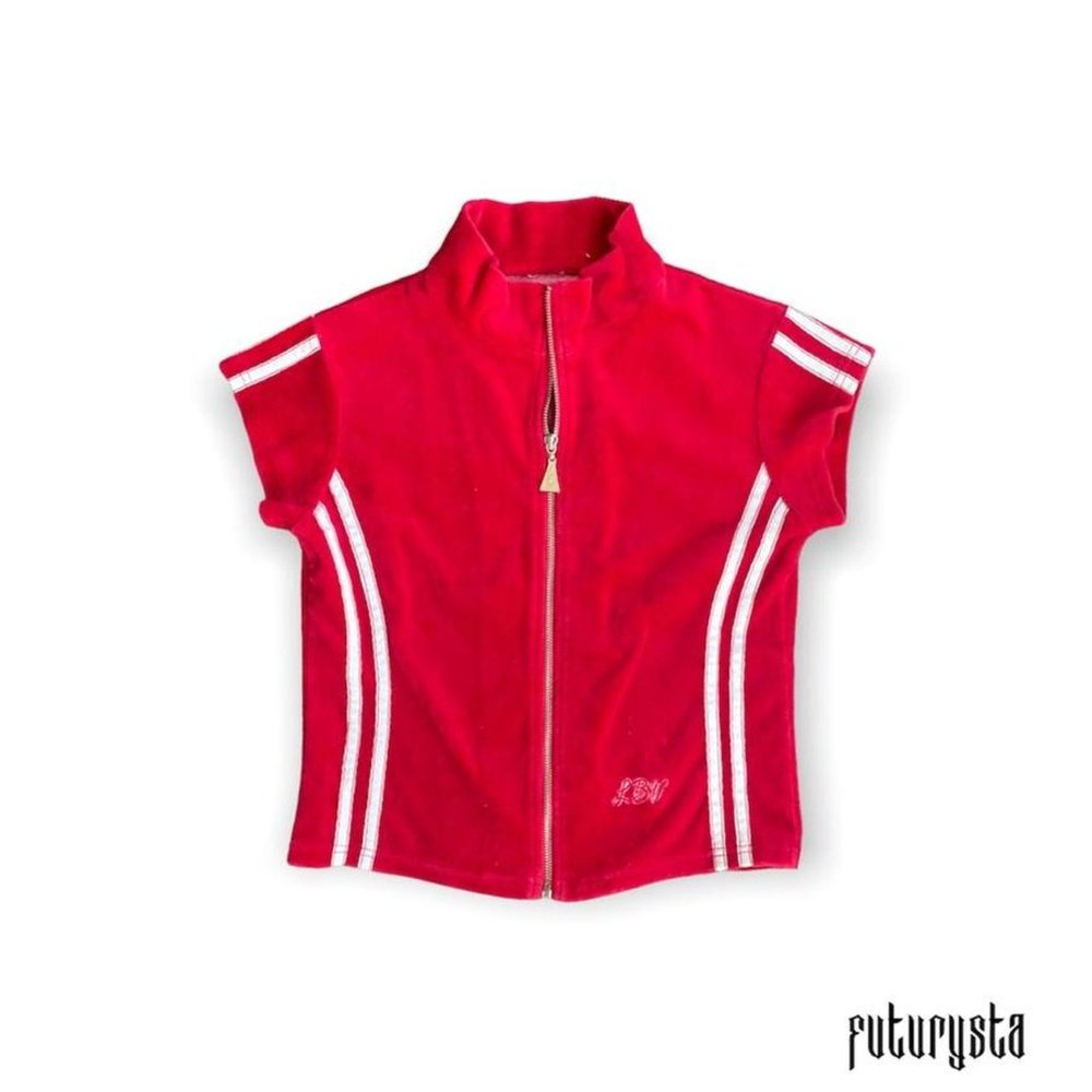 Vintage Velour Zip-Up ♥️ 🎳
